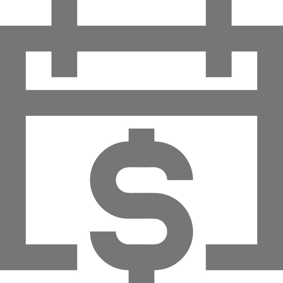 Calendar icon symbol image for schedule or appointment vector