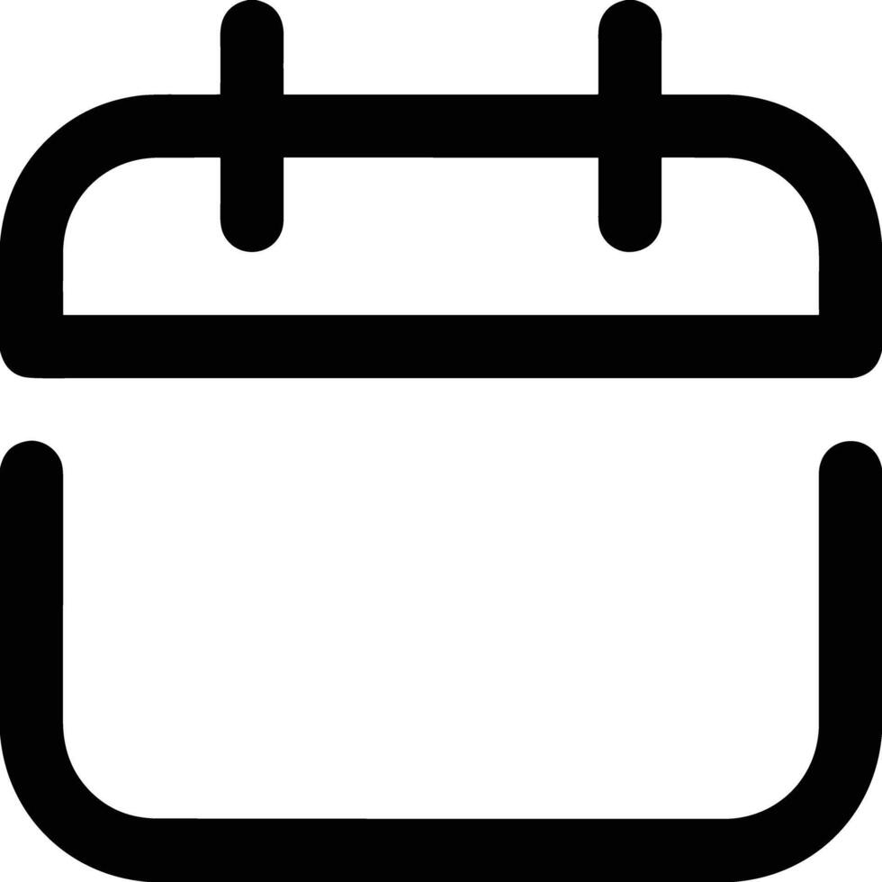 Calendar icon symbol image for schedule or appointment vector