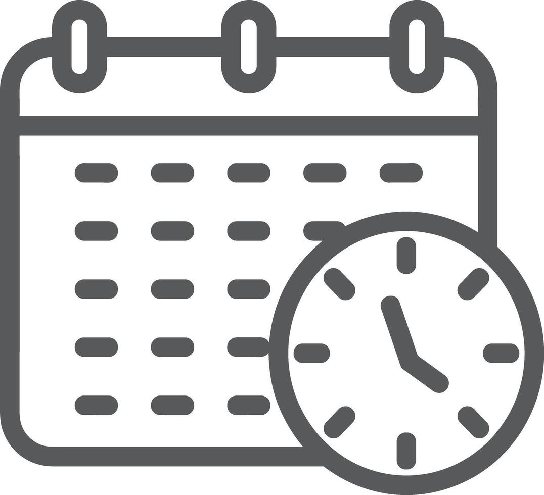 Calendar icon symbol image for schedule or appointment vector