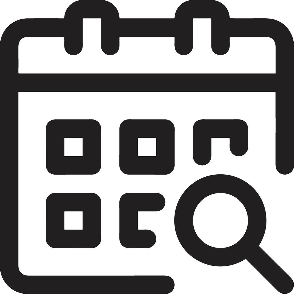 Calendar icon symbol image for schedule or appointment vector