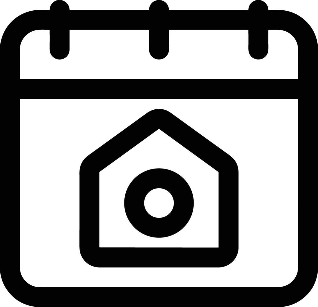 Calendar icon symbol image for schedule or appointment vector