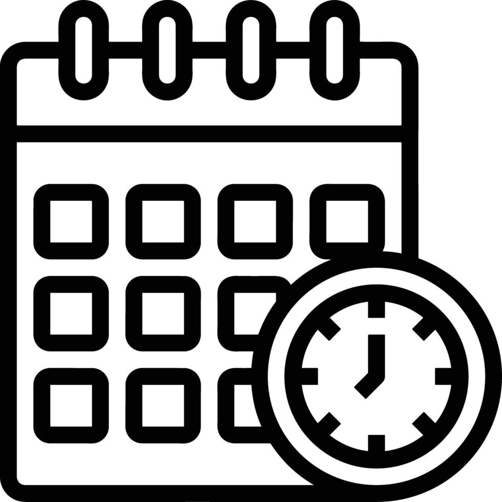 Calendar icon symbol image for schedule or appointment vector