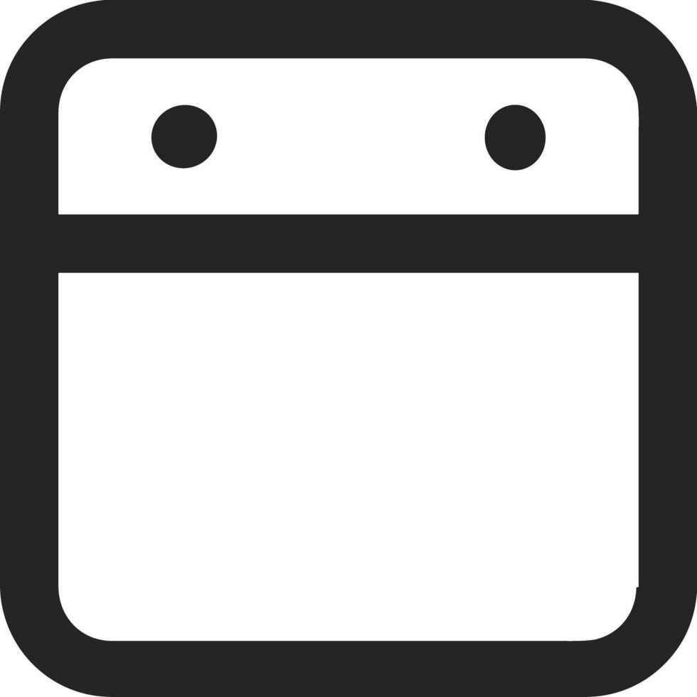 Calendar icon symbol image for schedule or appointment vector