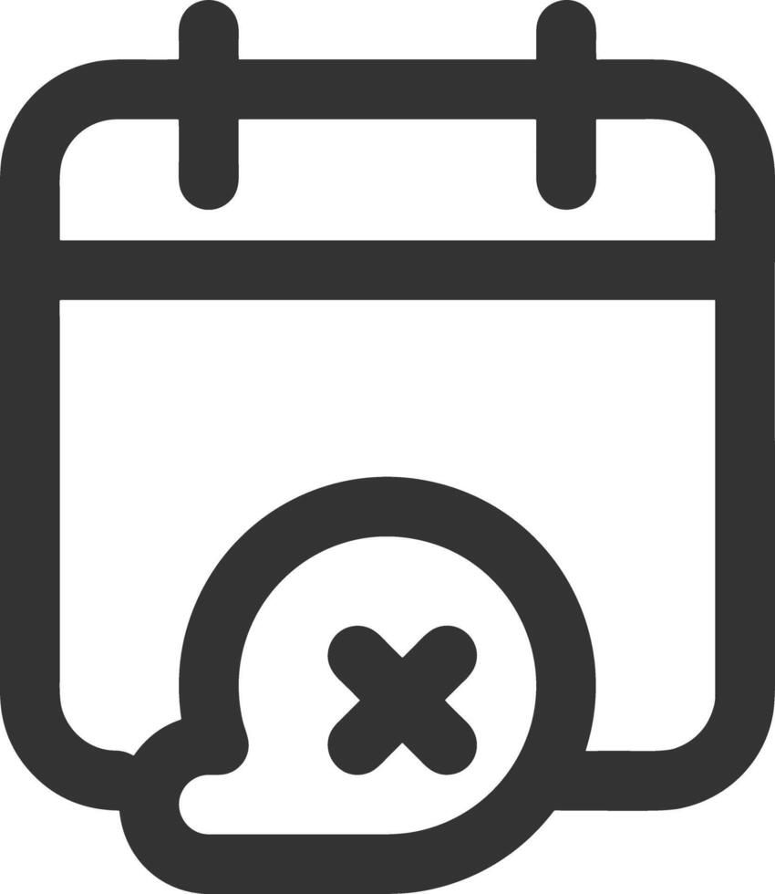 Calendar icon symbol image for schedule or appointment vector