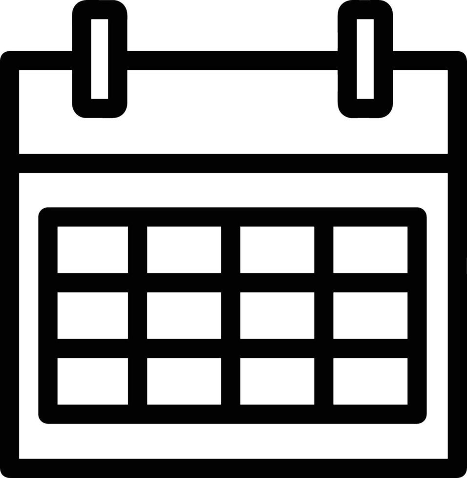 Calendar icon symbol image for schedule or appointment vector