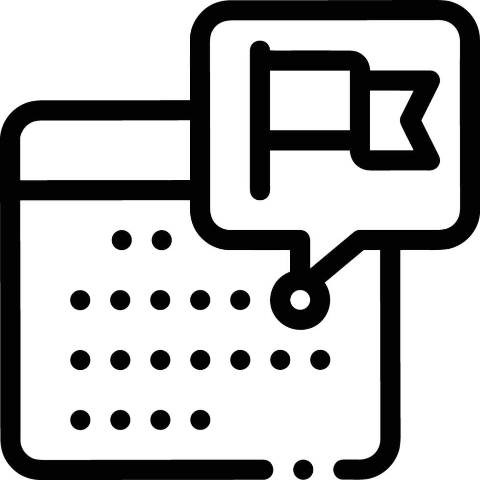 Calendar icon symbol image for schedule or appointment vector