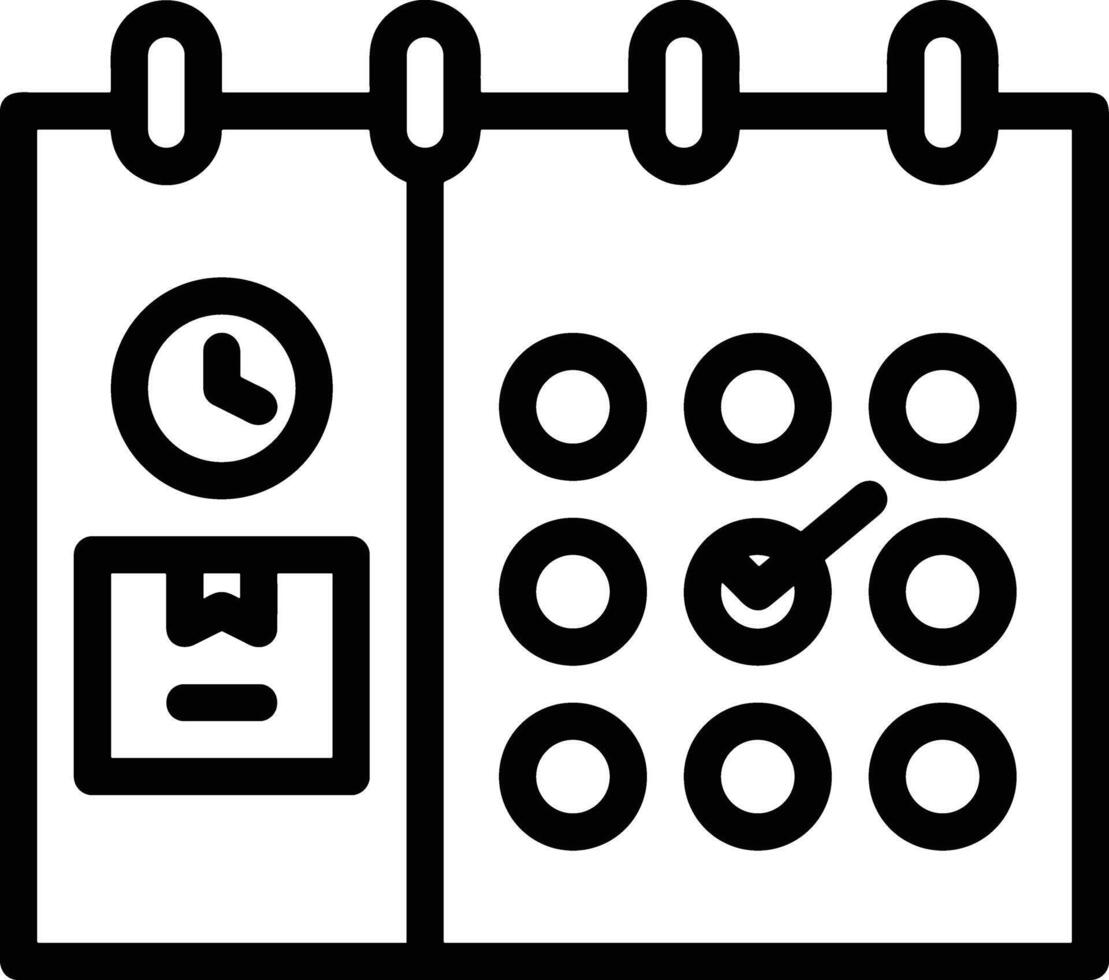 calendario icono símbolo imagen para calendario o cita vector