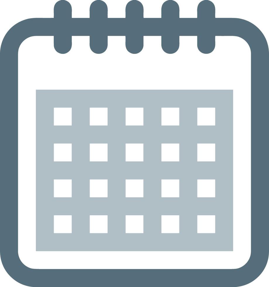 Calendar icon symbol image for schedule or appointment vector