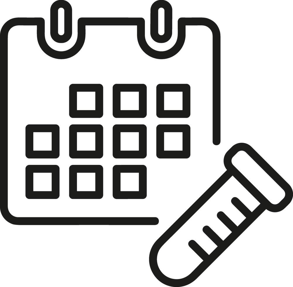 Calendar icon symbol image for schedule or appointment vector