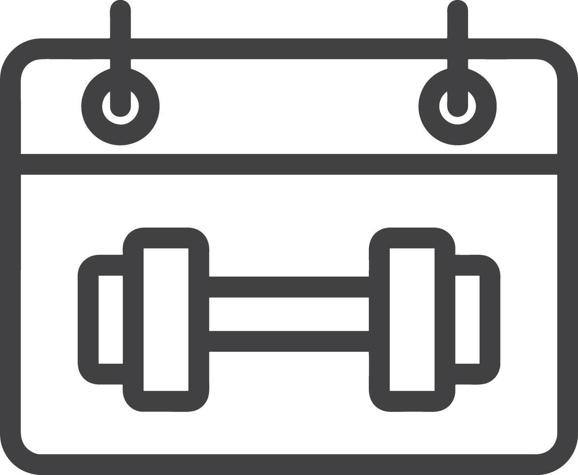 Calendar icon symbol image for schedule or appointment vector