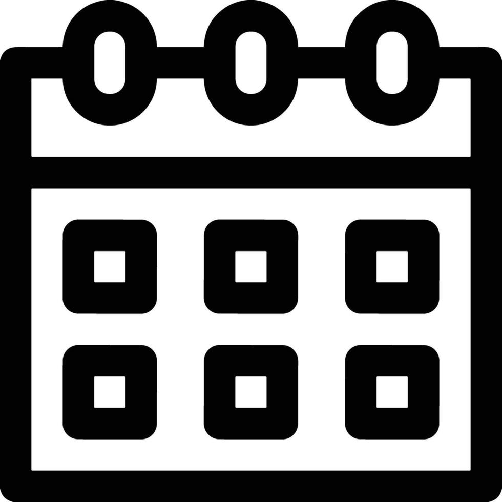 Calendar icon symbol image for schedule or appointment vector