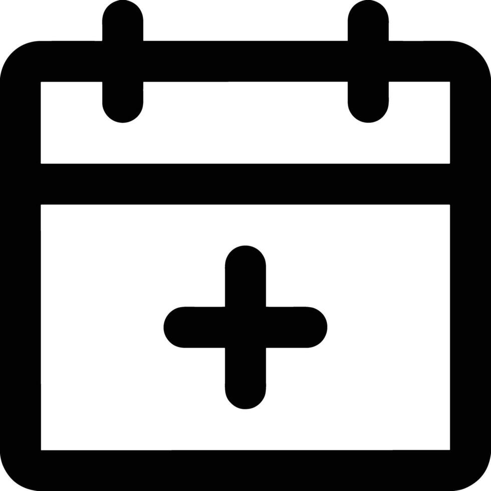 Calendar icon symbol image for schedule or appointment vector