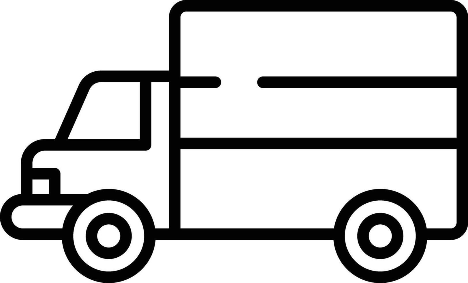Truck outline illustration vector