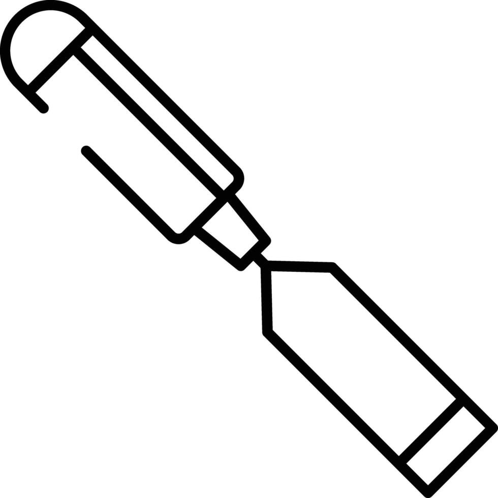 Chisels outline illustration vector