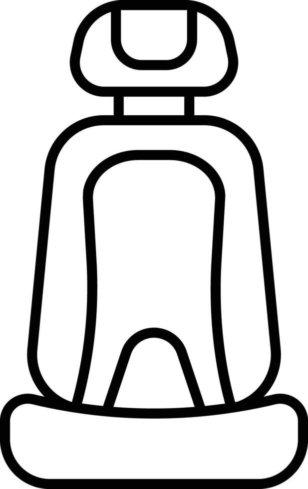 seat outline illustration vector