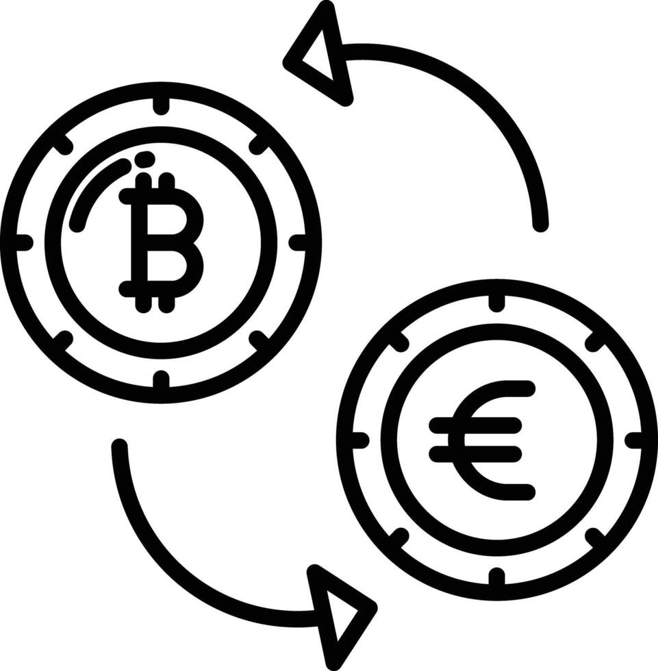 Transaction outline illustration vector