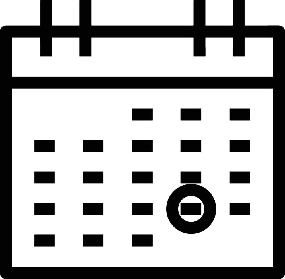 Calendar icon symbol image for schedule or appointment vector