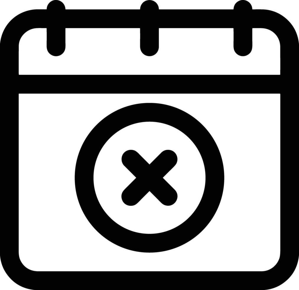 Calendar icon symbol image for schedule or appointment vector