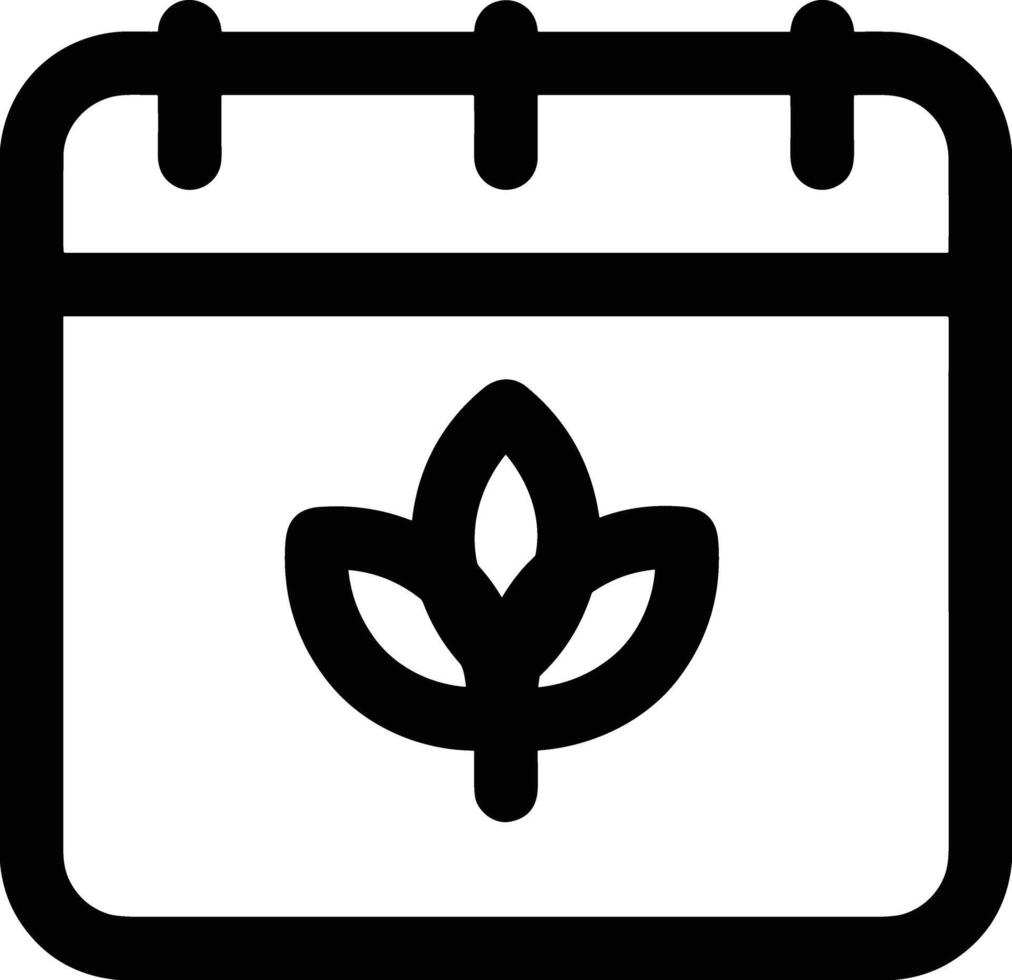 Calendar icon symbol image for schedule or appointment vector