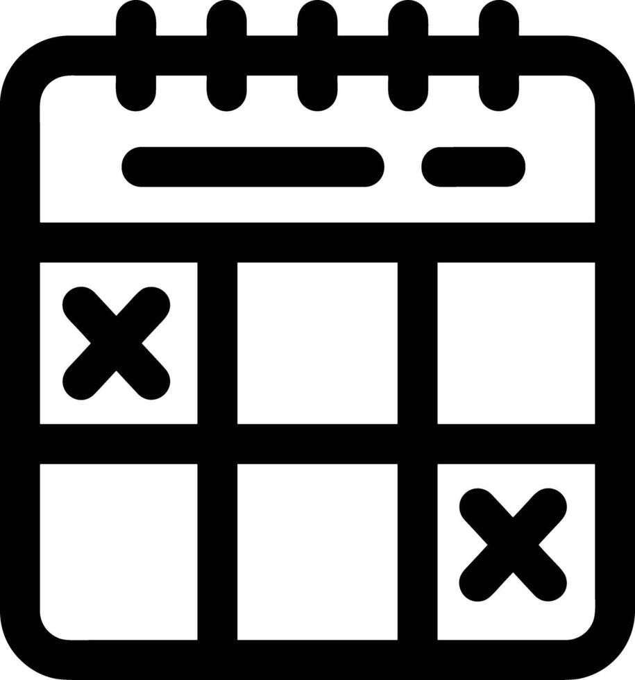 Calendar icon symbol image for schedule or appointment vector