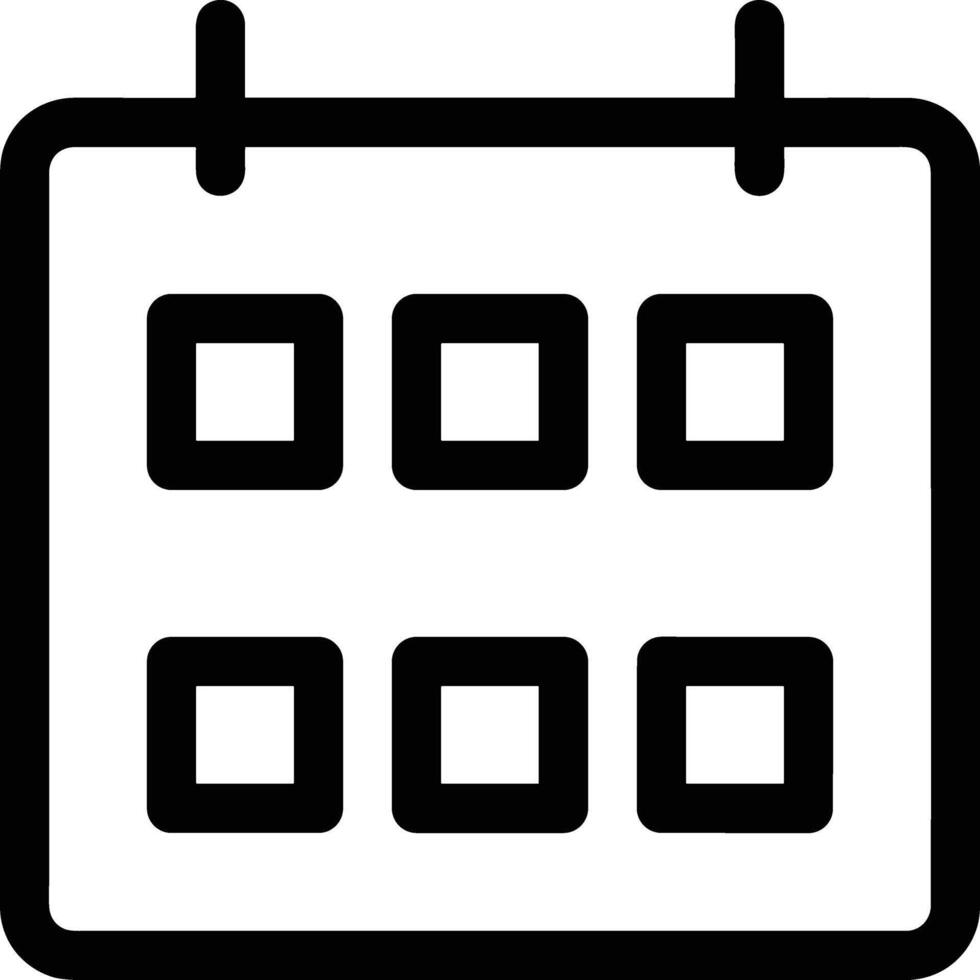 Calendar icon symbol image for schedule or appointment vector