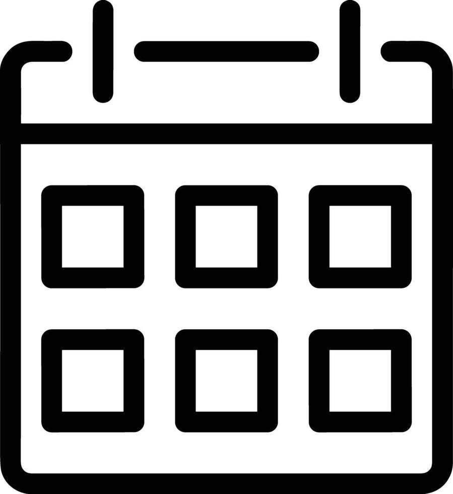 Calendar icon symbol image for schedule or appointment vector