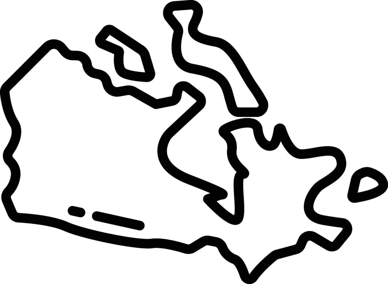 Map outline illustration vector