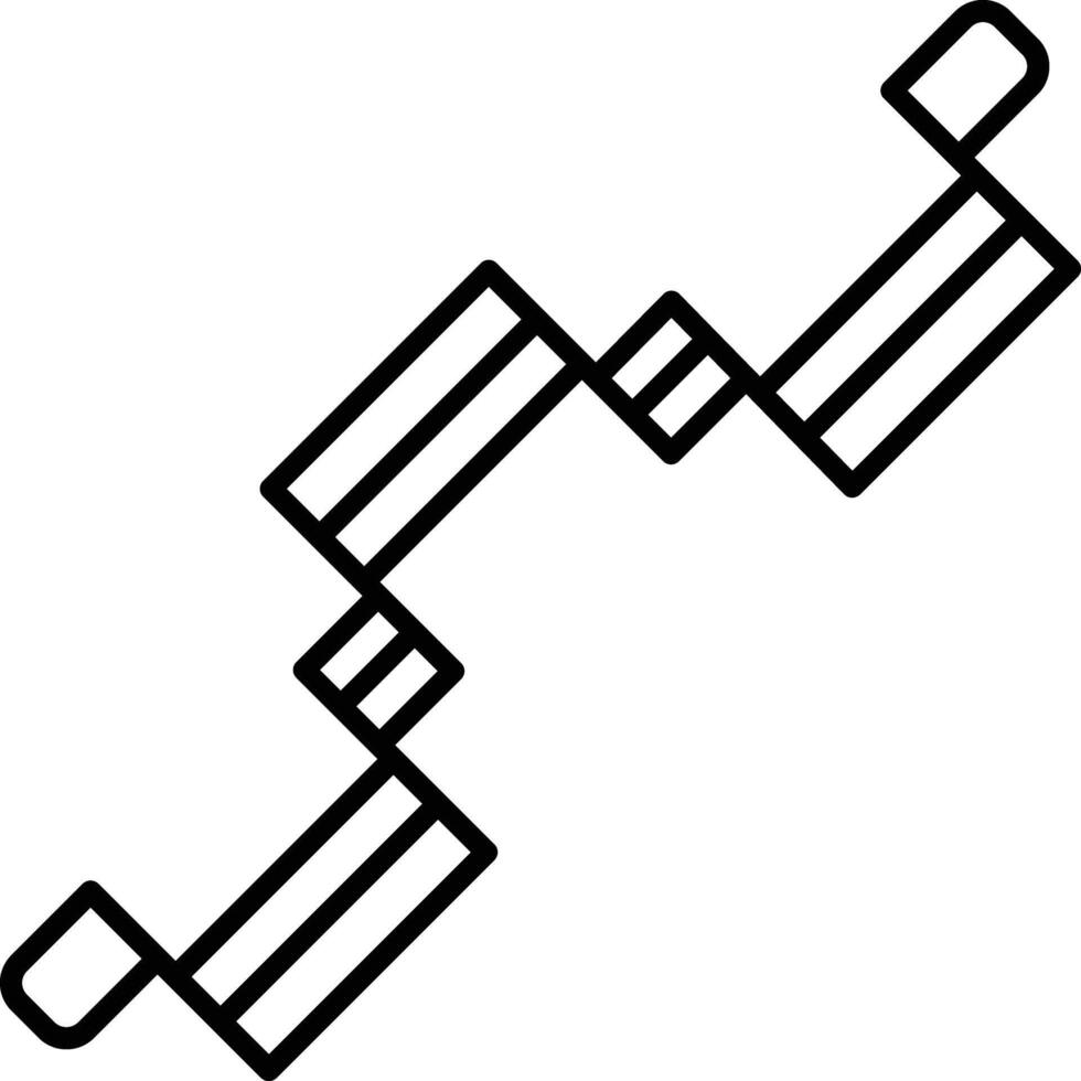 Car Crankshaft outline illustration vector