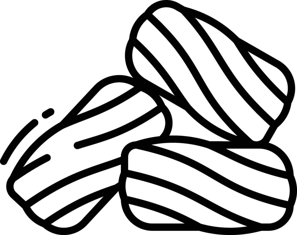 candies licorice outline illustration vector