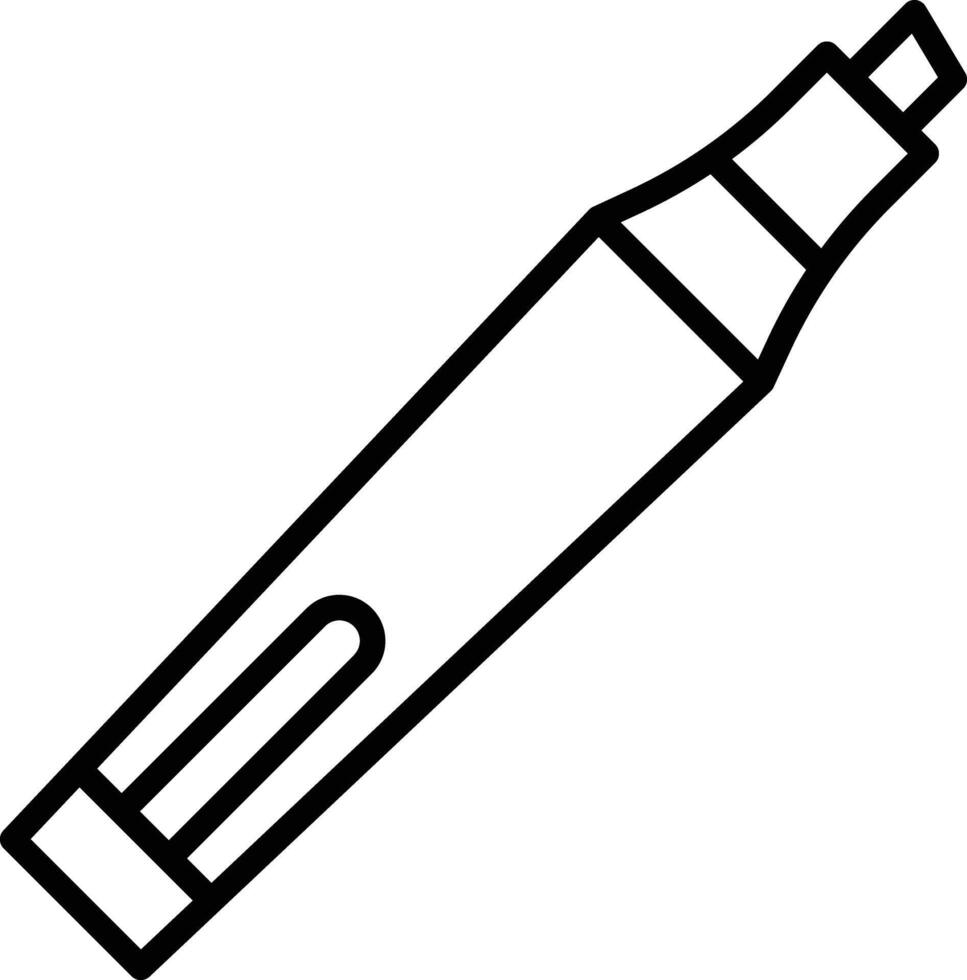Marker pen outline illustration vector