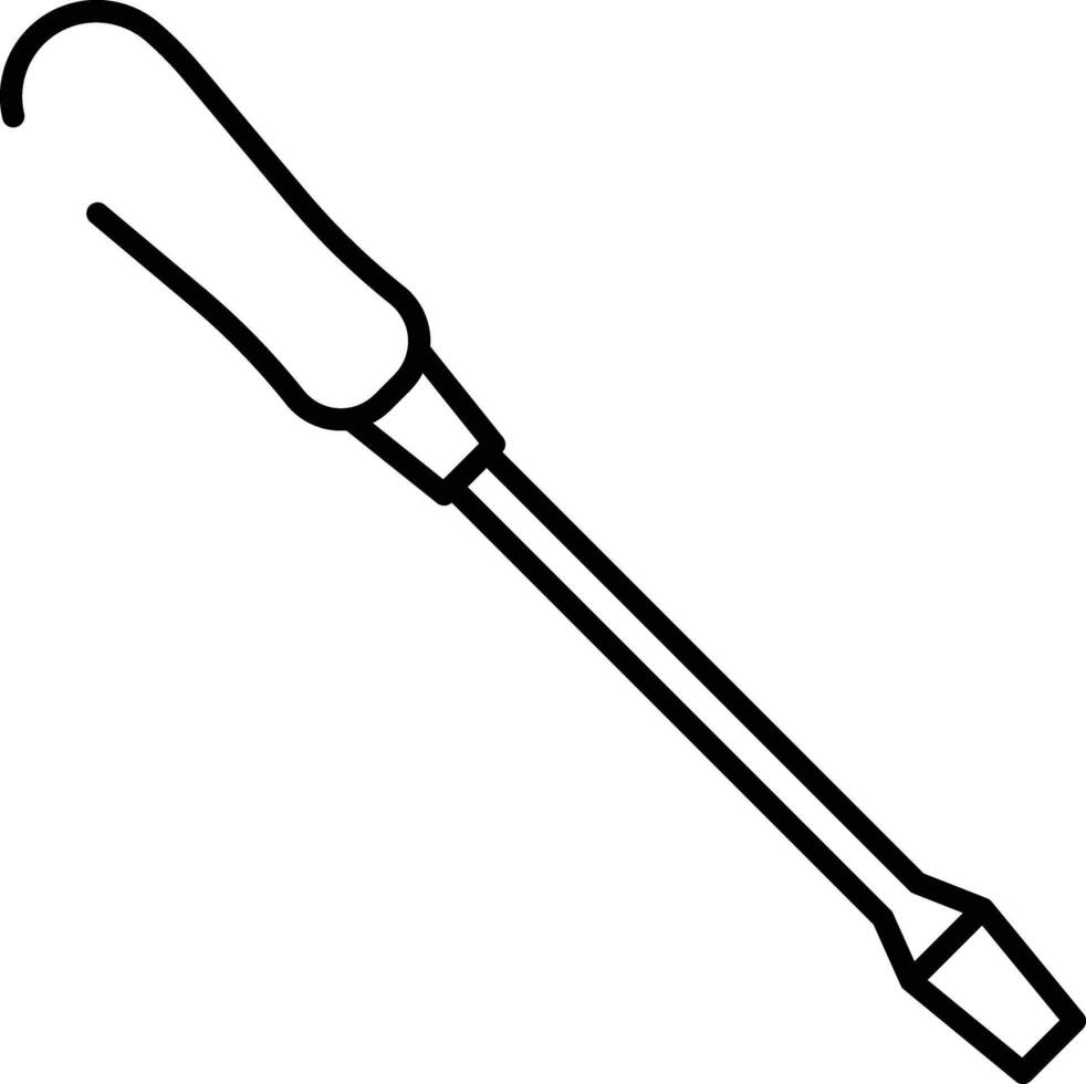 Screw driver outline illustration vector