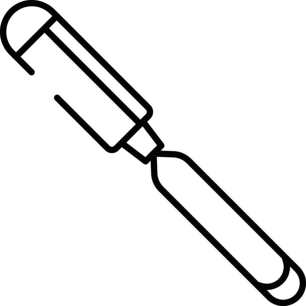 Chisels outline illustration vector