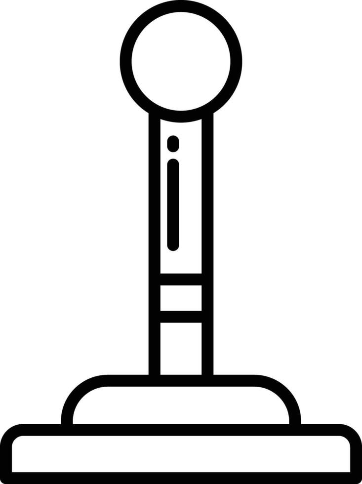 gear shift outline illustration vector