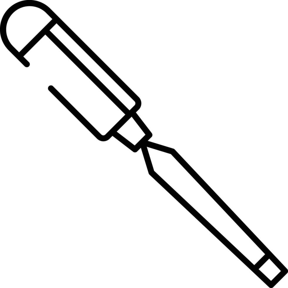 Chisels outline illustration vector