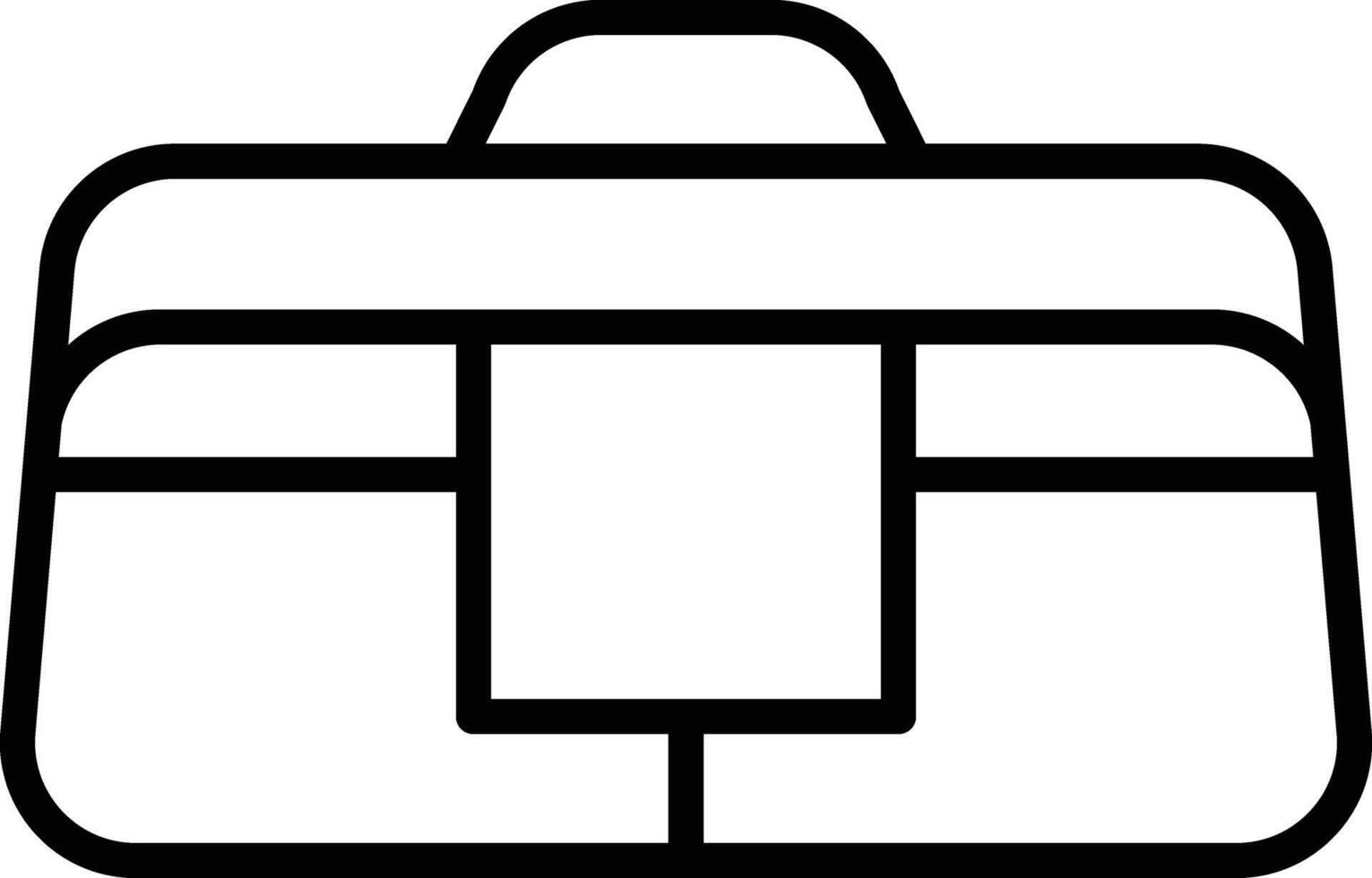 Tool bag outline illustration vector