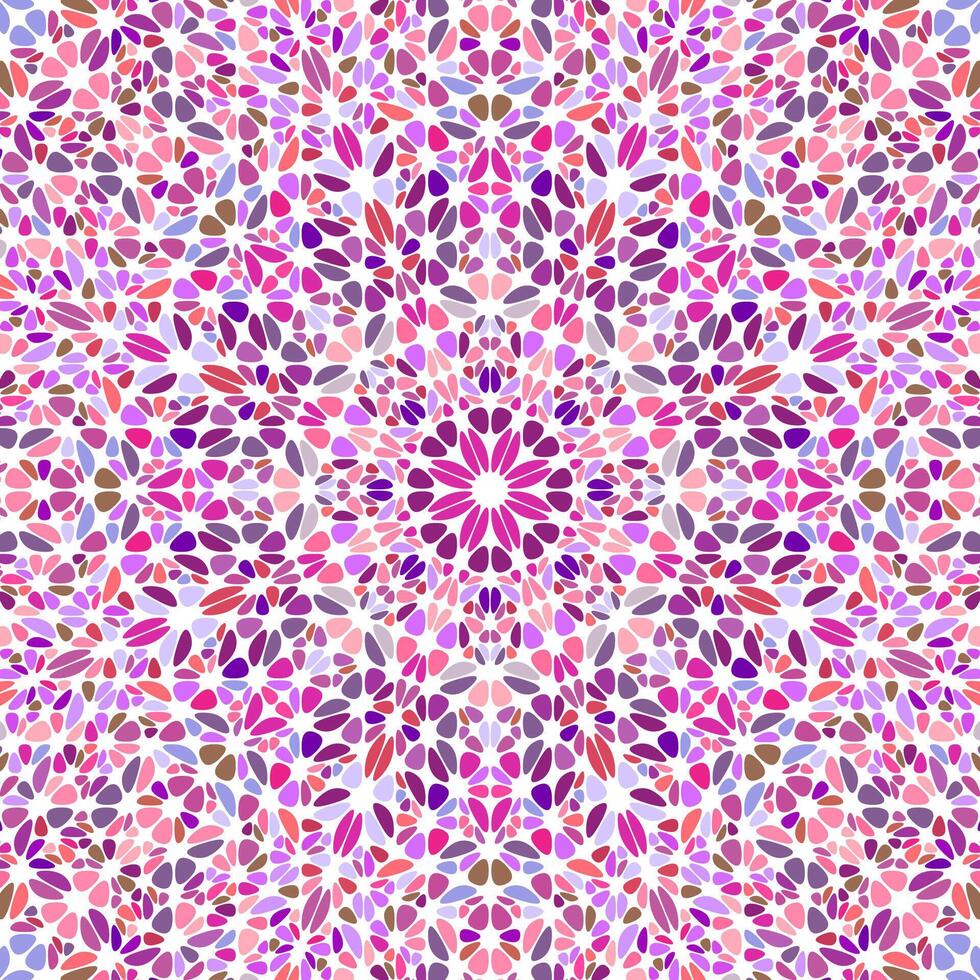 Geometrical psychedelic gemstone mosaic mandala background design vector