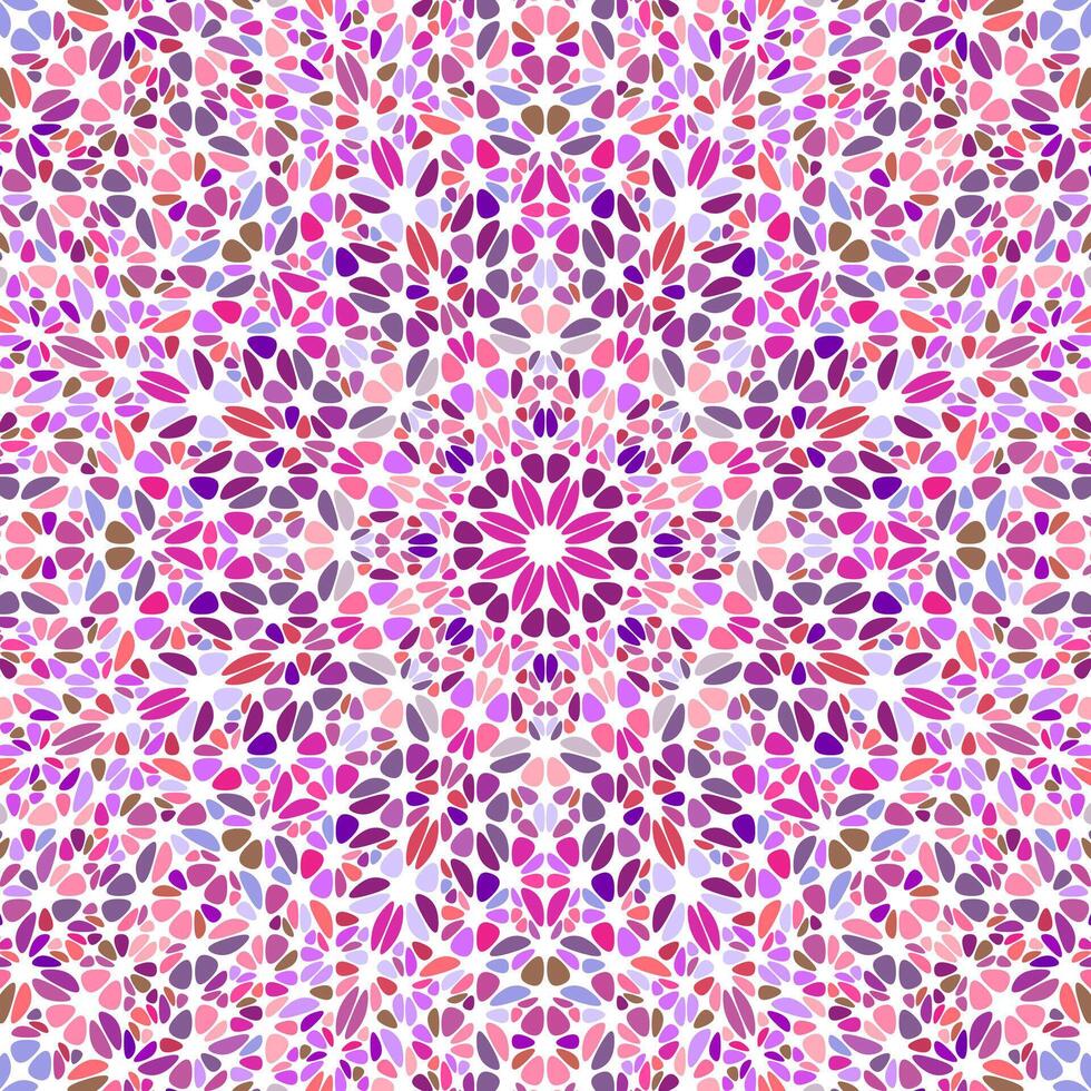 Geometrical psychedelic gemstone mosaic mandala background design vector