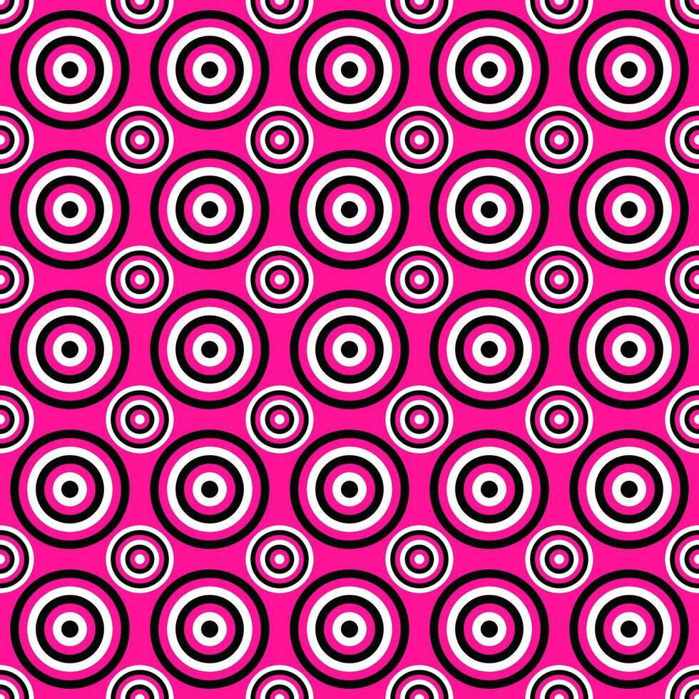 Simple seamless circle pattern design background - colored graphic vector