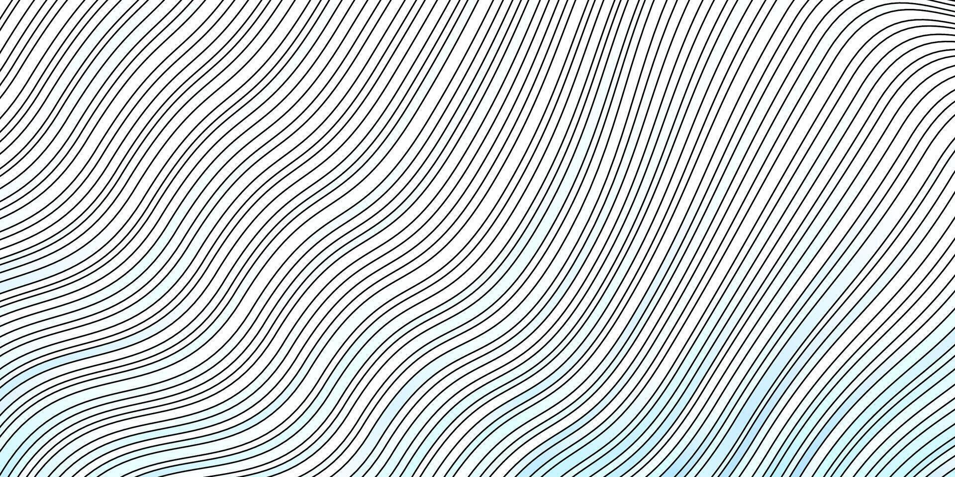 Light BLUE pattern with curved lines. vector