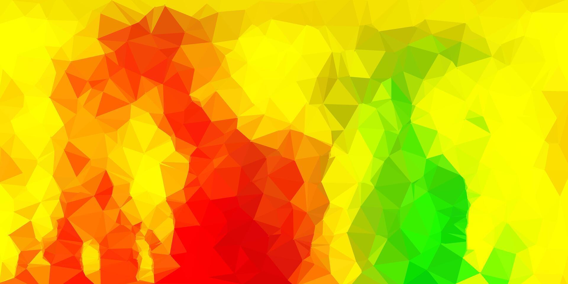 Light green, yellow abstract triangle template. vector