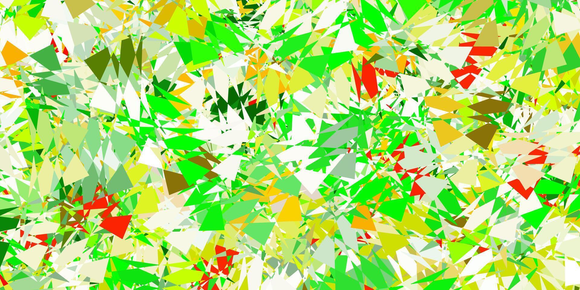 Light green, yellow background with polygonal forms. vector