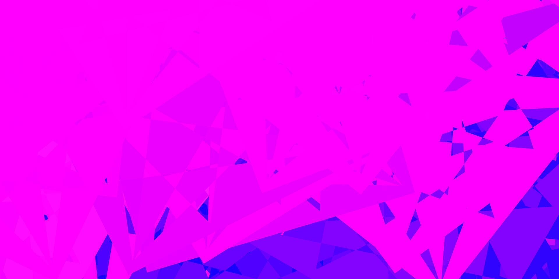 Light Pink, Blue background with triangles. vector