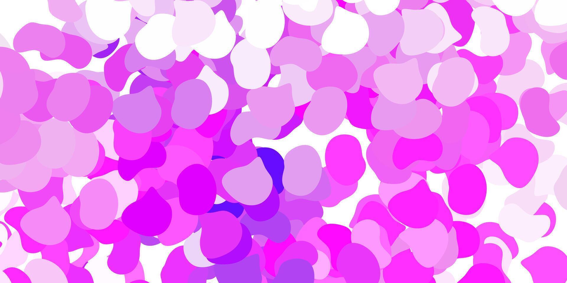 Light purple texture with memphis shapes. vector