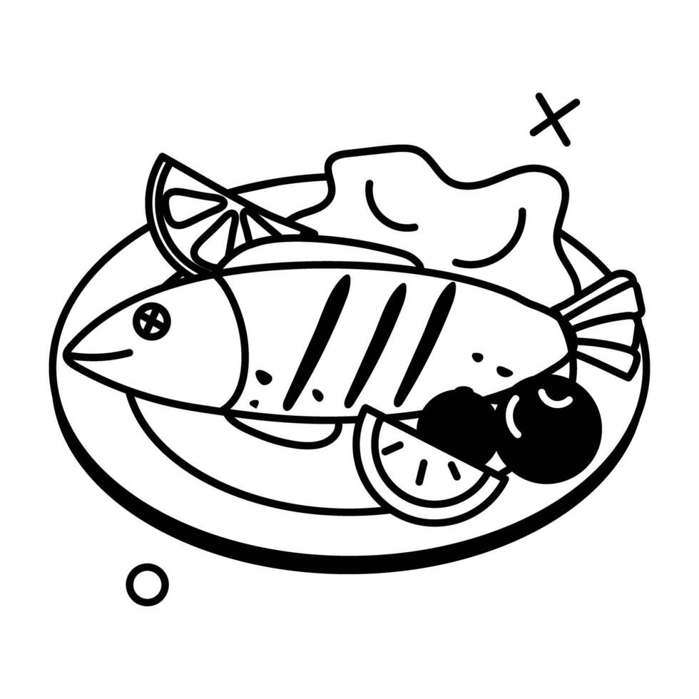 Trendy Seafood Concepts vector