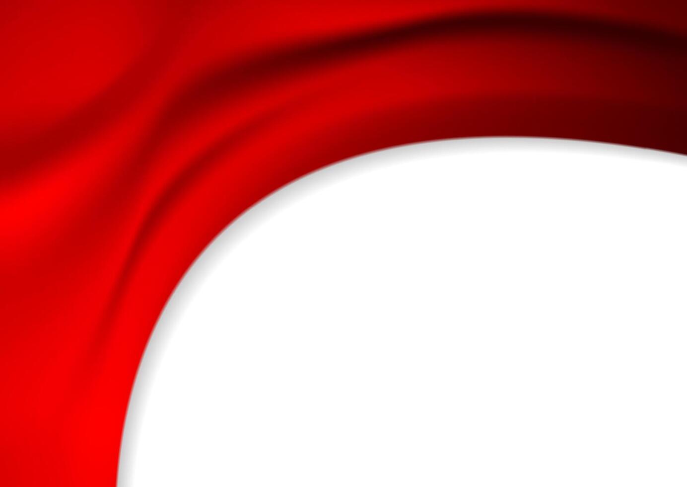 Red liquid material wave abstract background vector