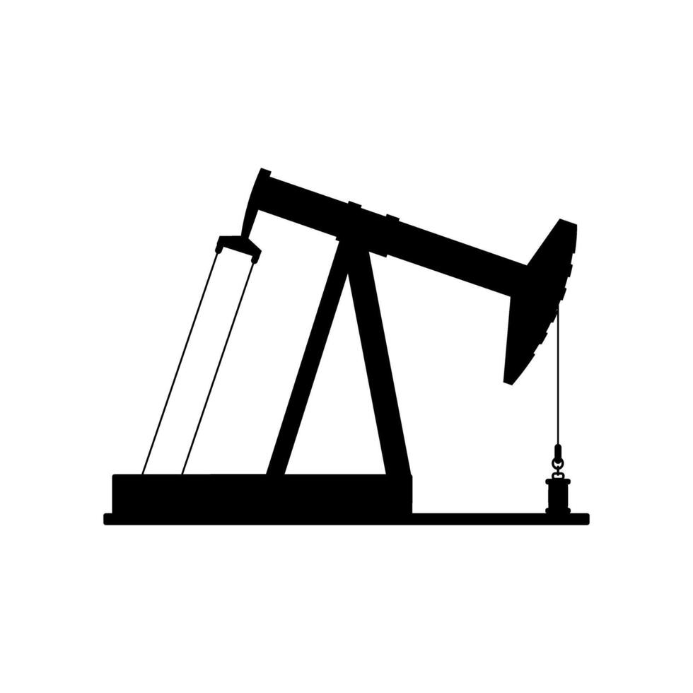 bomba Jack icono. petróleo ilustración signo. petróleo perforación símbolo. petróleo bombeo logo. vector