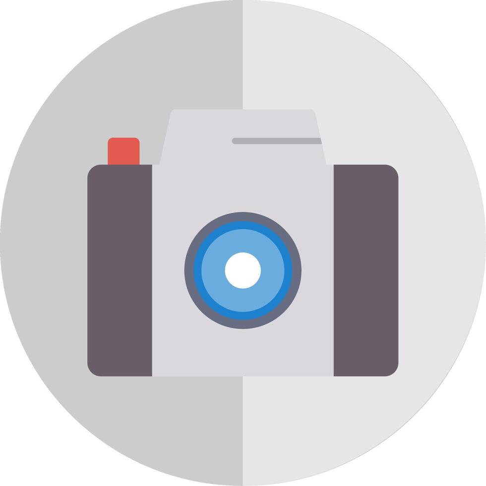 Camera Flat Scale Icon vector