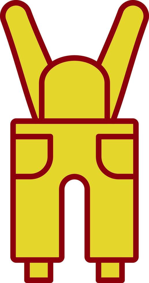 Coveralls Line Two Color Icon vector