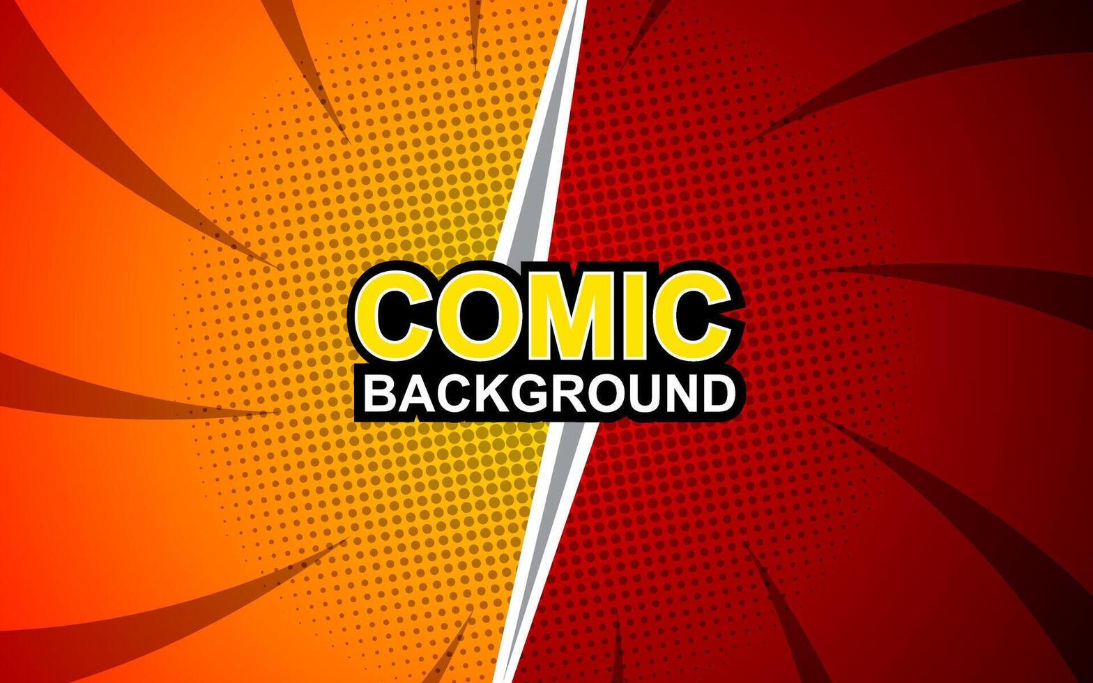 Fight versus cartoon comic background. Comic book colorful competition poster with halftone elements. illustration vector