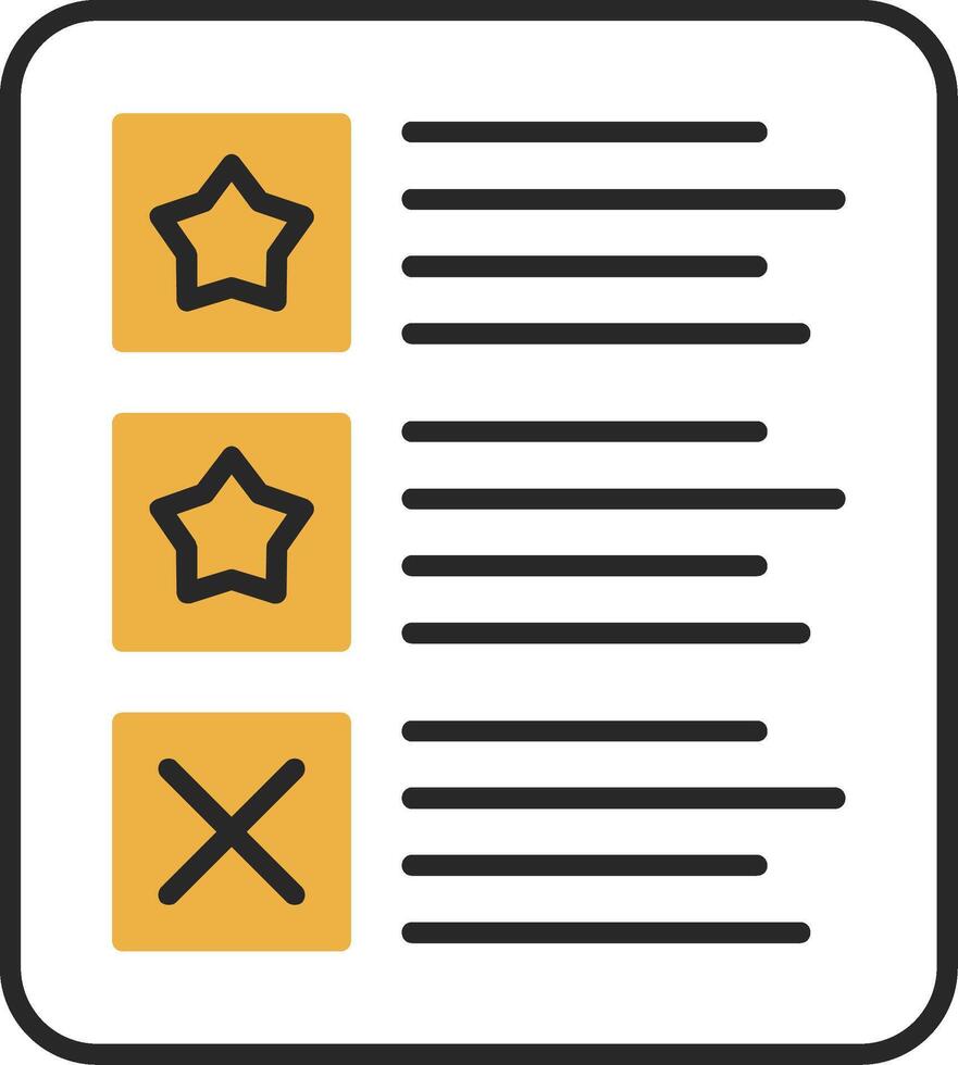 Paper Skined Filled Icon vector